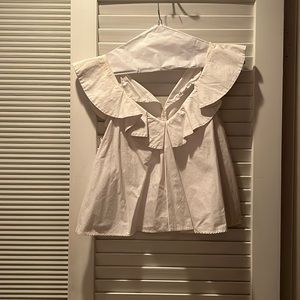 Zara white summer blouse